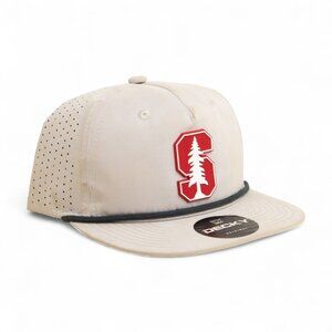 Stanford Cardinal 3D Perforated Rope Hat- Grey/ Charcoal